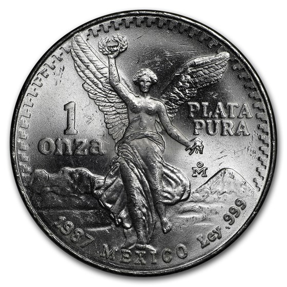 1987 Mexico 1 oz Silver Libertad BU 1987 Mexico 1 oz Silver Libertad BU